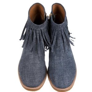 NWOT KATE SPADE Blue Coated Betsie Booties